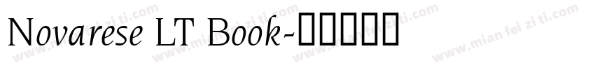 Novarese LT Book字体转换